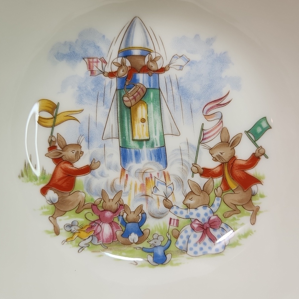 Bunnykins Breakfast Trio - Plate, Bowl, Cup (different patterns) - Picture 7 of 14